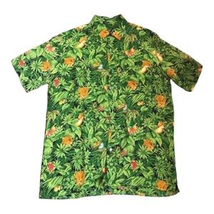 Maus & Hoffman Solemare Men’s Shirt Tropical Button down Short Sleeve